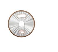 Disco abrasivo in resina diamantata Grit150 con doppio angolo smussato 60° 90° for la rettifica di utensili da taglio in lega, ceramica e acciaio al tungsteno(150x4x32x6 60V)