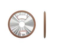 Disco abrasivo in resina diamantata Grit150 con doppio angolo smussato 60° 90° for la rettifica di utensili da taglio in lega, ceramica e acciaio al tungsteno(150x8x32x10 60V)