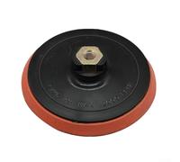 Disco abrasivo M14 per smerigliatrice angolare, disco di lucidatura, attacco 11,4 cm, 12,7 cm, per levigatura in velcro, rosso e nero (12,7 cm)