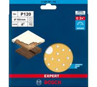 Disco abrasivo multiforo C470 K120 5 pz Ø 150mm Bosch Expert