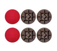 Disco abrasivo per pavimenti da 7,6 cm, 8 cm, in resina epossidica, per smerigliatrice per calcestruzzo, disco per lucidatura pavimenti, spessore 12 mm, 6 dischi