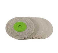 Disco abrasivo piatto rivestito diamantato da 5" pollici, 125 mm, grana 60-3000, mola for utensili lapidari, compatibile con gemme, gioielli e ceramiche(600)