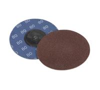 Disco Abrasivo Quick-Change Sealey 75Mm 80Grit Confezione Da 10 PTCQC7580