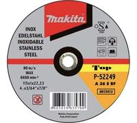 Disco Abrasivo Taglio Ferro Makita Piano 115 x 22,2 mm H 1,6 mm 50 Pezzi