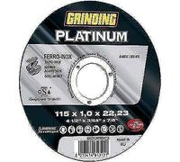 DISCO ABRASIVO TAGLIO FERRO PLATINUM GRINDING MM 115X22,2 H.MM 1,0 PIANO PZ 25