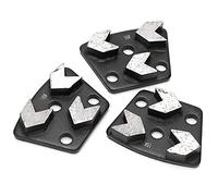 Disco Abrasivo Trapezoidale Diamantato Scarpe Abrasive Disco Abrasivo per Pavimenti Disco Abrasivo per Cemento 3 Pezzi Smerigliatrice Scarpe Abrasive per Calcestruzzo Set di