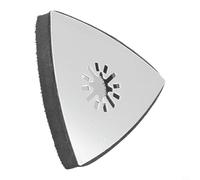 Disco abrasivo triangolare da 80 mm, supporto oscillante con retro in metallo per levigatura di dettagli negli angoli, disco per lucidatura in acciaio inossidabile, supporto abrasivo da 7,6 cm