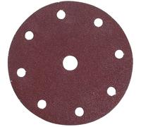 Disco Abrasivo Velcrato Ø 150 mm 9+1 Fori - Confezione da 50 Pezzi GRANA P180