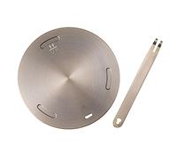Disco Adattatore per Induzione Piastra Cucina Acciaio Inox Diffusore | Lega di Alluminio e Superficie Liscia, Design da Appendere, Facile Pulizia e Stoccaggio Salvaspazio, Cucina Muro
