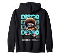Disco - Backprint: 70's Felpa con Cappuccio