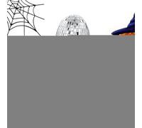 Disco Ball Ghost, Halloween Glitter Sign, 8.3x5.5in Tiered Tray Decor, Halloween Mantle Decoration, Lightweight Decorations Design for Fireplace, Table, Desk, Home Scenes