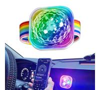 Disco Ball Light - Sound Activated LED Stage Light Watch, Rechargeable USB Bracelet with Colorful Flashing Patterns, Party Accessory for Home Room Car Birthday Halloween Christmas Wedding