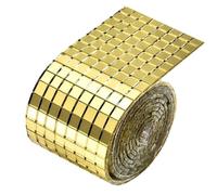 Disco Ball Mirror Tiles 4x100cm Self-Adhesive Square Mosaic Glass Sticker