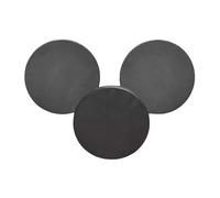 Disco ceramico in carburo di silicio - Lastra rotonda SiC sinterizzata da 2 pezzi for la ricerca scientifica, diametro 10-80 mm, lunghezza 5-15 mm(30mmx10mm)