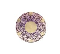 Disco cimatico 963 Hz autocontrollo, frequenza della luce e della mente, 10 cm a 2 lati rame placcato oro, cuore in cera d'api, frequenza sacra Solfeggio, disco energetico eliquantix