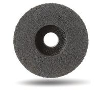 DISCO COMPRESSO UNITIZED SUPPORTO FIBRA 8A COARSE FINITURA SBAVATURA Ø115×22mm