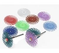 Disco con Setole,Dischi in Setola 20 Pezzi 80-5000 Grana 25 Mm Disco Setola Spazzola Abrasiva 2,35 Gambo Ruota Lucidante(120 grit kt)