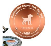 Disco da bagno per uccelli in rame - Disco universale rinforzato in rame da 10 cm, abbeveratoio per uccelli - per casa, giardino, cortile, voliera, cibo,