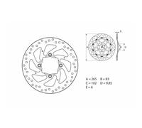 Disco da freno brembo serie oro arrotolato risolto il problema per moto ricambi
