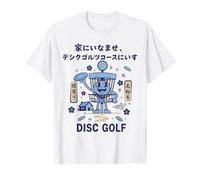 Disco da Golf Divertente con Design a Disco Volante Maglietta