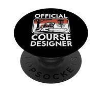 Disco da golf divertente per giocatore di golf ufficiale PopSockets PopGrip Adesivo