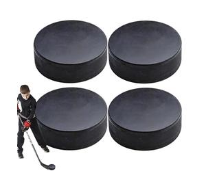 Disco da hockey a rotelle | 3 pollici Regolamento ufficiale Training Hockey Puck PU Durevole Elastico Pratica Attrezzatura | Forniture sportive indoor Donne Uomini