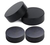 Disco da hockey all'aperto, disco da hockey su strada | 4X Pucks da hockey su ghiaccio Dimensioni regolamentazione ufficiale - Attrezzatura da allenamento da 3 pollici da 1 pollice forniture sportive