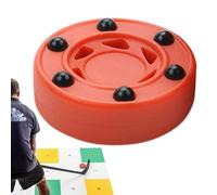 Disco da hockey su strada, 7,5 cm, in nylon, palla da allenamento per uomini e donne, palla da hockey a scorrimento liscio per la manipolazione del bastone, per lo sviluppo delle abilità e per