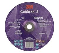 Disco da Sbavo a Centro Depresso 3M Cubitron 3, 98291, 36+, T27, 230 mm X 7 mm X 22.23 Mm, En, 10/Pack