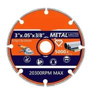 Disco da taglio diamantato 76 x 10 mm e 115 x 22,23 mm Lama for sega circolare diamantata brasata sotto vuoto for taglio di acciaio, tondino di ferro