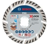 Bosch Disco diamantato Dia-TS X-LOCK 125 x 22,23 x 2 mm Nero