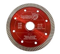 Disco da taglio diamantato per granito, gres porcellanato, klinker, marmo, piastrelle, pietra naturale - Ø 125 mm, ultrasottile