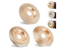 Disco da taglio in carburo di tungsteno, cuscinetto per smerigliatrice angolare, set di 3 dischi per intaglio del legno, accessori per taglio, sagomatura, levigatura (3 pezzi)