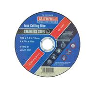 Faithfull - Disco da Taglio Inox 100 x 1,2 x 16 mm