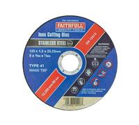 Faithfull - Disco da taglio inox 125 x 1,2 x 22,23 mm