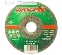 DISCO DA TAGLIO MOLA PIETRA 115mm DISCHI 10pz SMERIGLITRICE MOLITAL