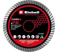 Disco da taglio originale Einhell DIA Ø76 x 10 x 1,7 mm, (accessorio per smerigliatrice, disco da taglio diamantato, Ø76 mm, spessore 1,8 mm, foro asse: 10 mm, per tutte le troncatrici adatti)