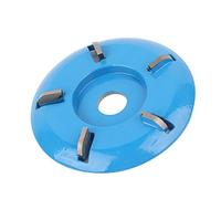 Disco da taglio per legno Smerigliatrice angolare Strumento per intaglio per la lavorazione del legno Vassoio da tè Tavolino Blu 9 cm (Blu)