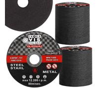 Disco da taglio per metallo INOX, dischi resistenti, 125x1x22,23mm set (100 pezzi, 125 mm)
