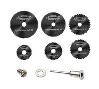 Disco da taglio per smerigliatrice angolare, ruota da taglio per trapano,Kit di utensili per ruote da taglio rotanti 6 pezzi | Dischi per seghetto per la lavorazione del legno, 3,17 mm, per la