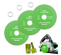 Disco da Taglio per Vetro, 3 Pezzi Disco Diamantato 100mm Ø20mm, Glass Cutting Disc per Angle Grinder, Dischi Diamantati disco Taglia Vetro, Dischi per Cristallo, Marmo,Taglio e Smerigliatura di Giada