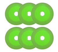 Disco da Taglio per Vetro da 6 Pezzi, Disco da Taglio per Vetro, Lama da Taglio Diamantata, Lama per Sega Sottile Verde, Disco per Smerigliatura con Lama per Sega Ultra Sottile per Lucidatura Liscia