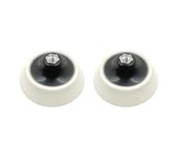 Disco de lija de flocado rápido para amoladora eléctrica, gancho para Piedra y respaldo adhesivo seguro (Blanco, 5 pulgadas de grosor)
