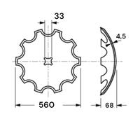 DISCO DENTATO, LISCIO VERDEGIGLIO,SANTOLLA,PIATTO PER ERPICE,FRANGIZOLLE SEMINAT