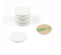 Disco Di Acciaio Dolce Dipinto Bianco Con Autoadesivo 3M Per Arti, Artigianato, Produzione Di Modelli, Fai -Da -Te E Hobby - 20mm Dia x 2mm Di Spessore - Pacco Di 200