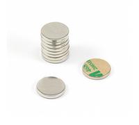 Disco Di Acciaio Dolce Nichelato Con Autoadesivo 3M Per Arti, Mestieri, Produzione Di Modelli, Fai -Da -Te E Hobby - 16mm Dia x 2mm Di Spessore - Pacco Di 200