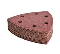Disco di Carta vetrata 120 Pezzi Sanding Disc 40 a 240 Grit 6 Fori 93mm Triangle Delta Levigatura Gancio di Carta Gancio a Gancio Abrasivo Strumenti abrasivi