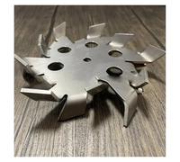 Disco di dispersione in acciaio inossidabile 304 con asta agitazione e foro guida, diverse dimensioni(12cm disk with rod)