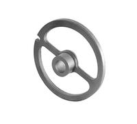 Disco di guida in acciaio INOX con mozzo, misura 10/12, per tritacarne Reber - Alexanderwerk - Gastroback - Prospero - Beem - Bartscher