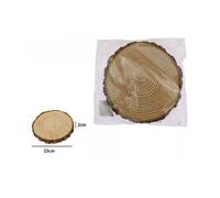 DISCO DI LEGNO BASE TRONCO DECORATIVA PER ORNAMENTO CASA 23 X 2 CM ROTONDO 72114